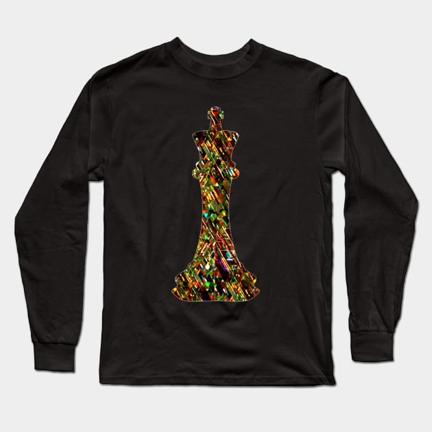Chess Piece - The King 2 Long Sleeve T-Shirt by The Black Panther